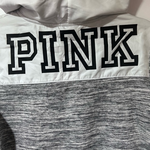 PINK Victoria's Secret Gray and White Hoodie Set - Picture 7 of 16
